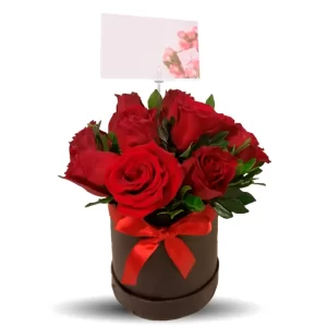 box de rosas rojas