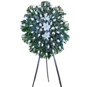 trípode blanco velorio